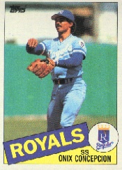 1985 Topps Baseball Cards      697     Onix Concepcion